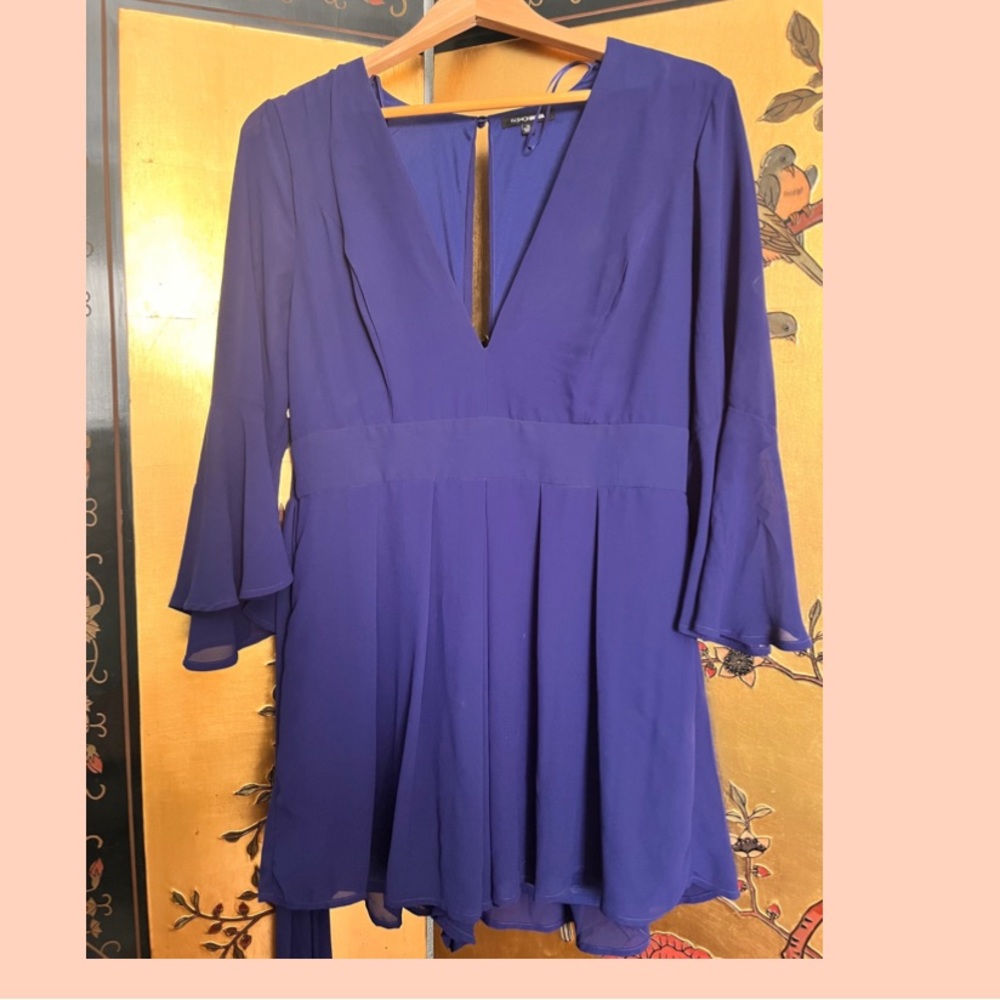 Blue Flowy Romper Size XL